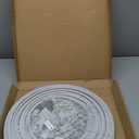 UrbanRed Flexible Bendable Ceiling Curtain Track, 39.4 ft (12 m) Mount for Rail with Curtain Tracks System, Room Divider, Curtains Rod, RV Ceiling Track for Curtains, Long Curved Hospital System White