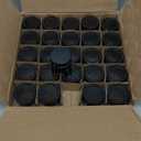 1oz Glass Jar with Lid, Hoa Kinh 25Pack Amber Round Containers Cosmetic Glass Jars with Inner Liners and Black Lids Travel Jars for Storing Lip and Body Scrub, Lotion, Body Butter, Bath Salts, Liquid