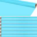 6 Rolls Light Blue Bulletin Board Paper 47.2'' x 141.7'' Fade Resistant Bulletin Board Paper for Classroom DIY Art Crafts Drawing Painting Packing Decoration