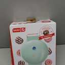 Dash Express Mini Donut Maker - Homemade Dessert Maker - Features Double-Sided, Non-Stick Surface & Space-Saving Design - Makes 7 - Aqua