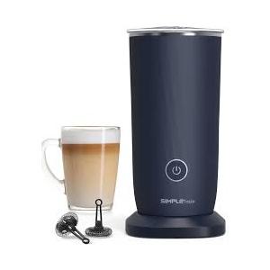 SIMPLETASTE Milk Frother, 4in1 Electric Milk Frother and Steamer, Automatic Warm and Cold Foam Maker and Milk Warmer for Latte, Cappuccinos, Dark Blue