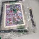 Disney Haunted Mansion Map Framed Wood Wall Decor - Fun Haunted Mansion Picture for Kids' Room or Halloween Decor (Purple/Gray)