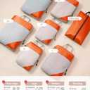 Meowoo 7 Set Compression Packing Cubes for Travel, Durable Ripstop Mesh Suitcase Organizer with Shoe Bag, Ultralight & Expandable Space Saver Travel Cubes