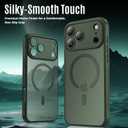 Symcele Designed for iPhone 17 Pro Case, Compatible with MagSafe, [Camera Protection] [15FT Military Drop Protection] Shockproof Translucent Matte Anti-Slip Phone Case, 6.3", Alpine Green