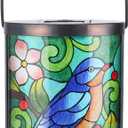 Afirst Hanging Solar Lantern - Decorative Outdoor Glass Solar Bird Lights Waterproof Led Tabletop Lamp for Garden Yard Patio Decor