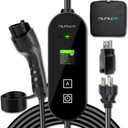 Level 1+2 EV Charger,8~16 Amp Electric Car Charger 110~240V,Electric Vehicle Charging Station with NEMA 6-20P & NEMA 5-15P,Travel EV Charge Cable, for J1772 Electric Cars (Black)