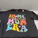 In My Gymnastics Mom Era, Funny Gymnast Girl Mom Womens Sweatshirt (Small, Black)