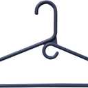 Clothes Hangers 10 Pack Plastic - Heavy Duty Space Saving Coat, Velvet Hangers, Pant Hangers for Closet Organization - Durable Non-Slip, Navy Wardrobe Essentials Bulk Storage