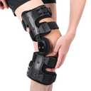 OA Knee Brace for Arthritis Pain Relief, Unloader Knee Brace for Medial & Lateral Compartment Osteoarthritis, Bone on Bone Knee Joint Pain, Degeneration Knees Support (Right) (Black)