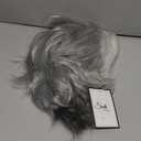 Short Gray Wigs for White Women Pixie Cut Wig with Bangs Natural Synthetic Hair Wigs for Daily Use