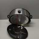 Hamilton Beach 6-Quart Slow Cooker with 3 Cooking Settings, Dishwasher-Safe Stoneware Crock & Glass Lid, Silver (33665G)