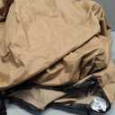 ULTCOVER Waterproof Patio Chair Cover 2 Pack  Outdoor Lounge Deep Seat Single Lawn Chair Cover Fits Up to 38W x 34D x 34H inches (Brown)