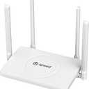 USPEED AC1200 WiFi Router Dual Band Wireless Internet Router, Speed Up to 1.2 Gbps, 4 x 1000 Mbps Gigabit Ethernet Ports, Bridge/Repeater Mode, Guest Network, IPV6, EasyMesh, Parental Controls