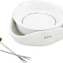 Mud Pie Stacked Olive Dish; Bowl 2" x 5 1/2" Dia | Pick 4"