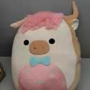 Squishmallows Original 20in Samson The Cookie Highland Cow with Bowtie Official Jazwares Easter Plush (Jumbo)