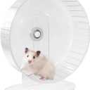 1Pcs 9.5inch Large Hamster Wheel,Silent Hamster Wheel Transparent Chinchilla Wheel Large Hamster Wheel Anti-Skid & Height Adjustable for Chinchilla Or Other Small Animals with installation video