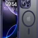 TOCOL for iPhone 16 Pro Max Phone Case Compatible with Magsafe Full Camera Protection Drop Protection Magnetic Translucent Matte Back Bumper Phone Case for 16 Pro Max 6.9-Inch (Midnight Purple)