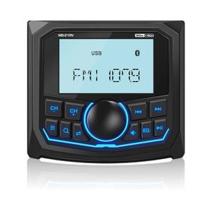 Waterproof Bluetooth Radio for Golf Cart: DOVOX Boat Marine Gauge Stereo - 2.8 Inch LCD Display AM FM USB AUX Subwoofer 200W Output - Gift for Golfer