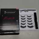 Magnetic Eyelashes with Eyeliner Kit No Glue Needed, Reusable False Eyelashes with Waterproof Magnetic Eyeliner, Easy to Apply for Beginners & Daily Wear