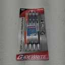GlideWrite Ballpoint Pen with TechniFlo Ink, (1.0mm) Medium Line, Black Ink Orange