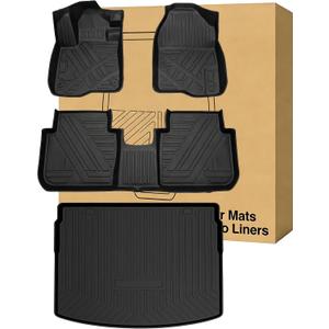 All Weather Floor Mats Cargo Liners TPE Rugs Custom for Honda CRV 2023-2026