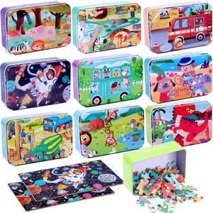 Libima 6 Boxes Party Favors Jigsaw Puzzles 60 PCs In One Box