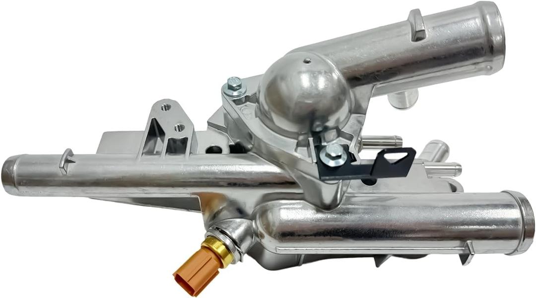 25600-2G500 256202G500 Upgraded Aluminium Engine Coolant Thermostat Housing Assembly Compatible with Hyundai Sonata Tucson Santa, Kia Sportage Sorento Optima 2011-2016