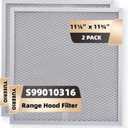 99010316 Range Hood Grease Filter - 11 1/4" x 11 3/4" Kitchen Mesh Hood Vent Filter, Replaceable Range Hood Filter for WA65AF, NTK7450000, 990721400, 990721400A (2 Pack)