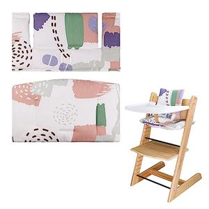 for Stokke High Chair Cushion, Soft and Comfortable for Tripp Trapp High Chair Cushion, for Tripp Trapp Cushion Set Makes It Safer and More Comfortable for Baby to Sit On (Colorful Pattern)