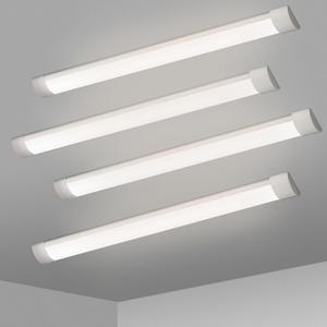 KILIPOL 2FT LED Batten Light, Ceiling Surface Mounted Slim LED Tube Lights, 20W 4000K Neutral White for Office, Shop, Garage, Home, 4 Packs