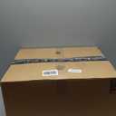 LAATOOREE Nightstands Set of 2, Small Side Table, Bedside Table with Fluted Door, Solid Wood Feet; Modern Mid-Century End Table for Bedroom, Small Space (Black)