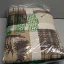 Great Bay Home Lodge Quilt Set - 3-Piece Full/Queen Size Rustic Bedding Set - Lightweight, All-Season, Reversible Bedspread (Deer & Leaf Patchwork)