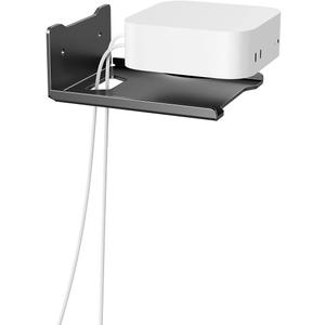 Heavy Duty Steel Floating Shelves, Wall Mounted Shelves for Mini Speaker,Mini Cable Box, Space-Saving Storage Shelf for Living Room, Bedroom & Office (1PCS 5.7" x 4.72")