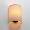 Wall Sconce Lighting Linen Fabric Decor, Industrial Vintage Night Light Wall Lamp Fixture with Fabric Shade for Bedroom Living Room Hallway Corridor
