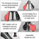 Pelvic Floor Exercise Devices Kegel Exerciser Muscle Trainer 15-70lbs Adjustable for Women/Men, Inner Thigh Exerciser Hip Abductor Machine with Resistance Band, Leg Workout