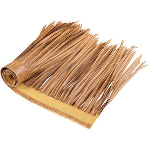 Thatch Roofing for Mexican Tiki Hut Grass - Tropical Paradise Tiki Bar Decor - Transform Your Outdoor Party with Grass Table Skirt & Wall Panels(Brown, 40 x 16 Inch)