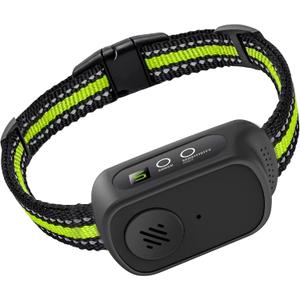 Rechargeable Dog Bark Collar with Beep Vibration and Shock,Anti Barking Collar for Small Medium Large Dogs, Humane Dog Training Device with 5 Adjustable Sensitivity Levels (Black)