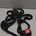 Harness Lead No Pull Dog Harness and Leash Set, Anti Pull Dog Harness for All Breeds and Sizes, One-Piece Cushioned Rope Design Safely Prevents Escaping and Pulling (Medium/Large, Black/Reflective)