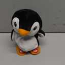 Hopearl Talking Singing Penguin Repeats What You Say Walking Electric Interactive Animated Toy Speaking Plush Buddy Gifts for Toddlers, 7.5''