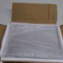 Large Crystal Tray, Glass Mirror Modern Jewelry Trinket Trays with Crushed Diamond, 15.7" x 11.8" Rectangular Makeup Perfume Tray for Bathroom Bedroom, Home Decor, Hotel Banquet, Party (Silver C)