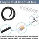 Gas Fuel Line Hose Clamps Fuel Filters with Inline Shut Off Valve Petcock Set for 50cc 70cc 90cc 110cc 125cc 150cc Taotao Coolster Apollo Baja ATV Four Wheeler Dirt Pit Bike(yellow)