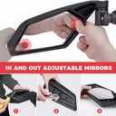 Kemimoto X3 Side Mirrors, Upgraded 360 Degree Adjustment Mirrors Compatible with Can Am Maverick X3 and Max XRS XDS Turbo R RR 2017-2025