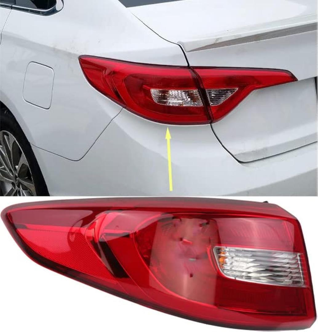 Tail Lights Assembly for Hyundai Sonata 2015 2016 2017 Left Driver Side 92401C2000 HY2804129