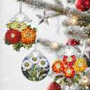 Christmas Ornaments: Stained Glass Ornament, Birth Flower Ornament, Christmas Tree Ornaments & Xmas Tree Decorations Exquisite Holiday Decor, Birth Flower Gifts Perfect Holiday & Xmas Gifts - Nov