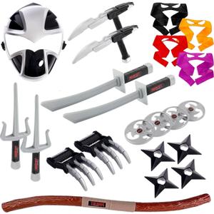 Liberty Imports Ninja Warrior Toy Weapons Role Playset Kids Pretend Play Dress Up Battles Costume Accessories
