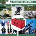 EMOMAS 9ft Heavy Duty Christmas Tree Storage Bag - Waterproof 600D Oxford Fabric, Reinforced Handles, Dual Zippers & Wide Opening. Christmas Tree Box. Solve Post - Holiday Storage Hasslesred