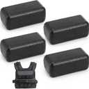 LEIFIDE 4 Pcs Iron Weights for Weighted Vest 2.6 lb Cast Iron Ingots for Elite Series Adjustable Weight Vest, Cardio & Strength Training Equipment