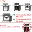 7599 Genesis II Grill Griddle Replacement Parts for Weber Genesis ii E-310 E-315 S-335 S-345 SE-310 S-335 LX S-340 LX E-340 E-610 Grill Parts Genesis 2 300 600 Series Cast Iron Flat Top Griddle Plate