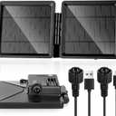 Treela 10w Portable Solar Charging Panel for Christmas Projector Light, Compatible with Outdoor Inflatable String Lights Inflatable Decor Light Ip65 Waterproof for Outdoor Indoor Yard Patio Garden