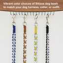 2 x Braided Dog Leash 5FT: Cotton Rope Dogs Leash for Puppy Small Medium Large Dogs - Soft Durable Training & Walking Dog Lead, Heavy Duty and Strong (Blue)